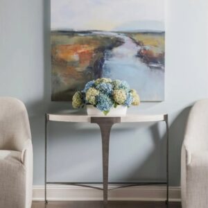 Artistica Home Travertine Stone Cachet Console Table *BRAND NEW*