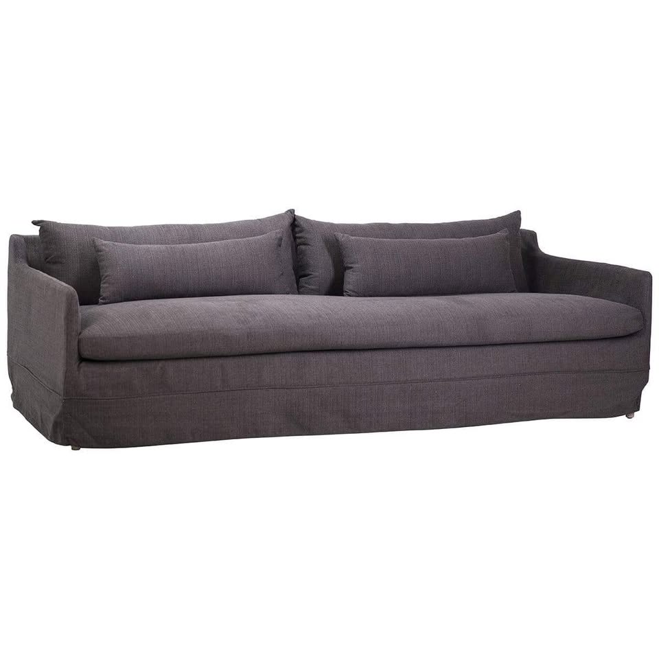 Raine Slipcovered Charcoal Sofa (BRAND NEW) - Image 4