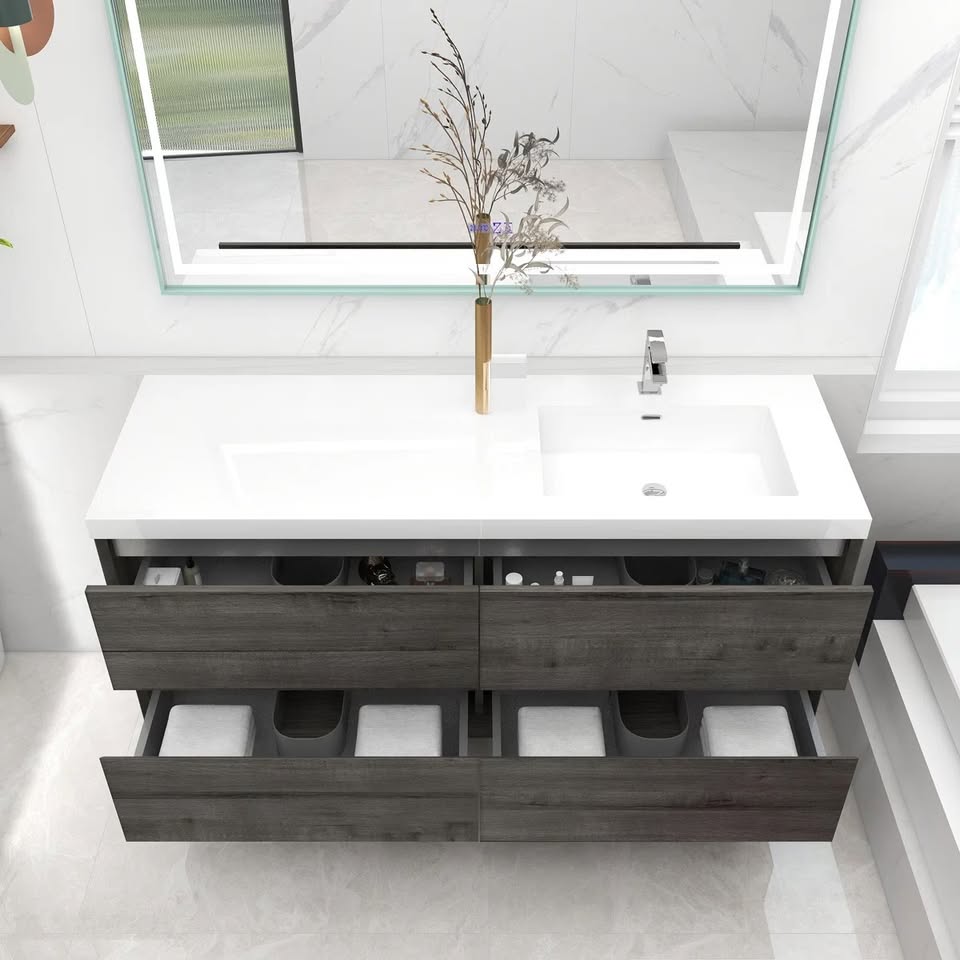 Moncear 60" Single Bathroom Floating vanity *BRAND NEW* - Image 3
