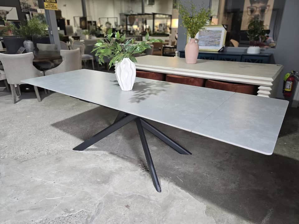 Grey Sintered Stone Extendable Dining Table *BRAND NEW*