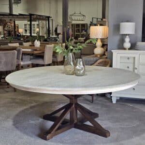 72" Round Solid Wood Dining Table *BRAND NEW*